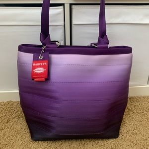 Harveys Seatbelt Bag Purple Ombre Large Carriage Tote